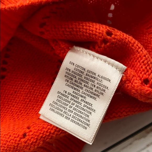 Bright orange sweater from Anthropologie - Picture 5 of 5